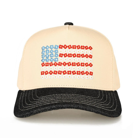 Floral American Flag