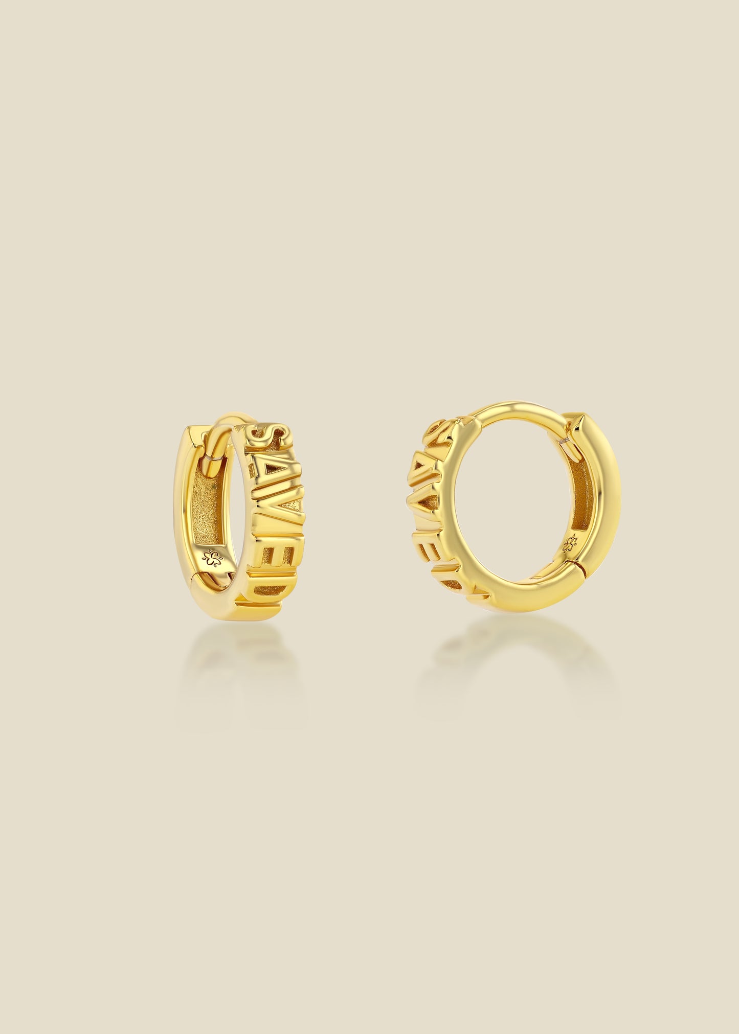 Saved Gold Vermeil hoop earrings