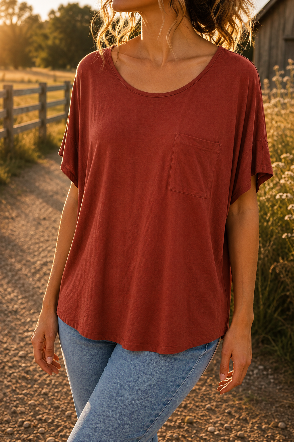 P. S. Kate Everyday Pocket Top