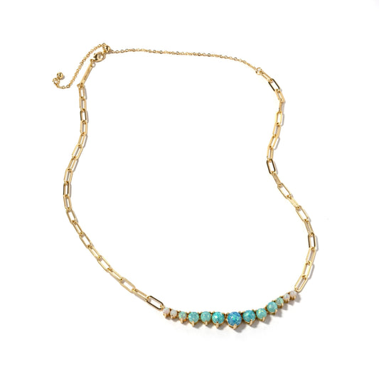 Horizon Necklace Mint