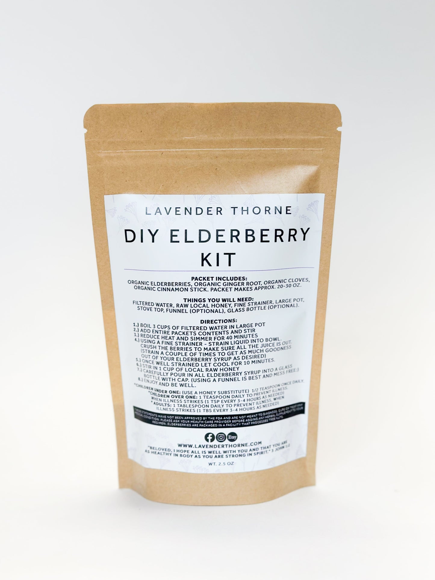 DIY Elderberry Syrup Kit - Pre-Order