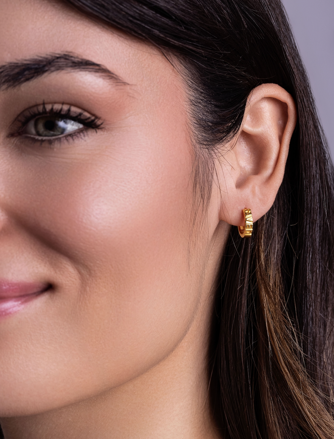 Saved Gold Vermeil hoop earrings