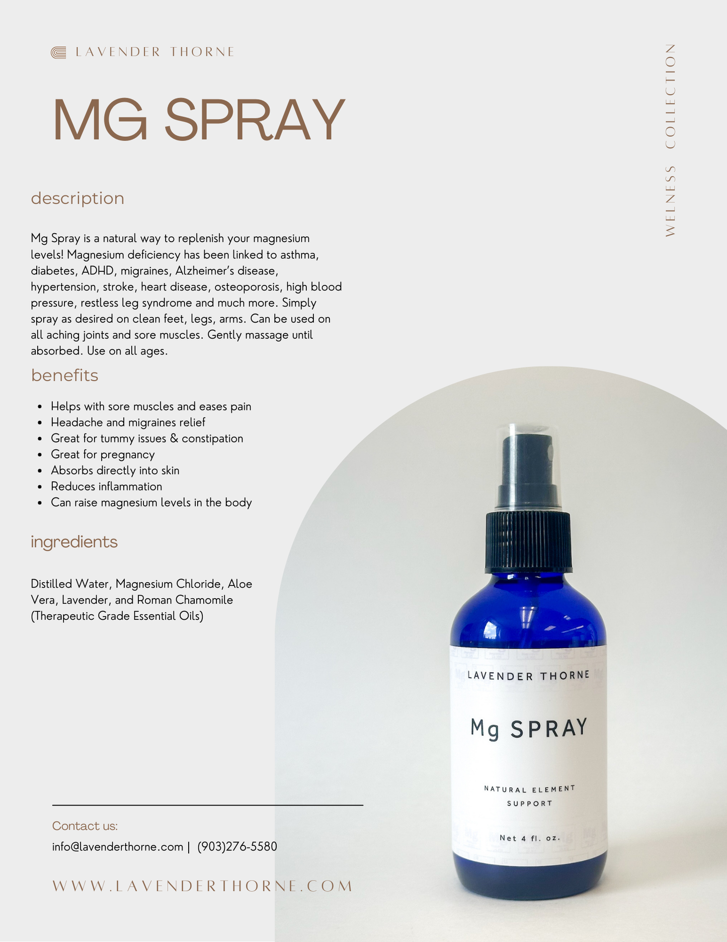 Magnesium Spray - Pre-Order