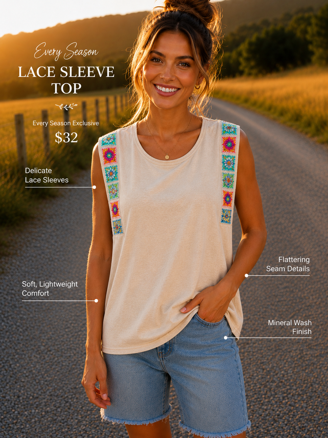 Every Season Embroidered Top