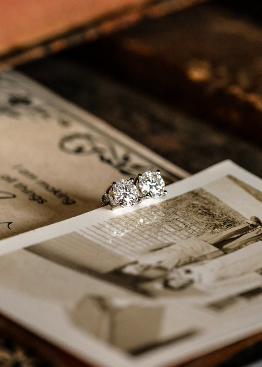 Any Day Moissanite Stud Earrings Ships