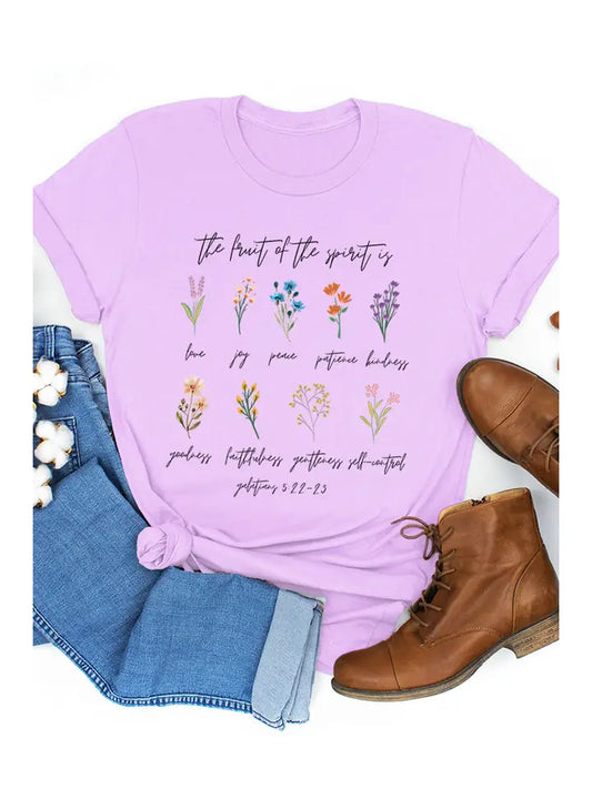 Fruit of the Spirit Floral Graphic Tee