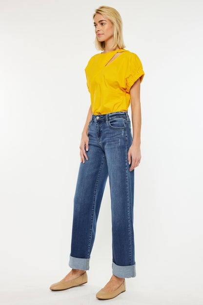 KanCan Summer Casual  Wide Leg Jeans