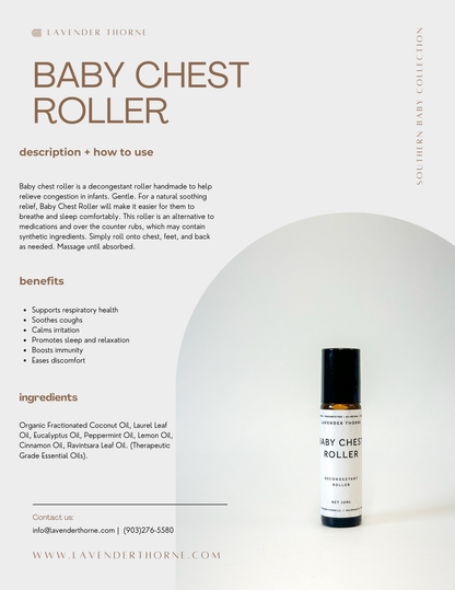 Baby Chest - Decongestant Roller - Pre-Order