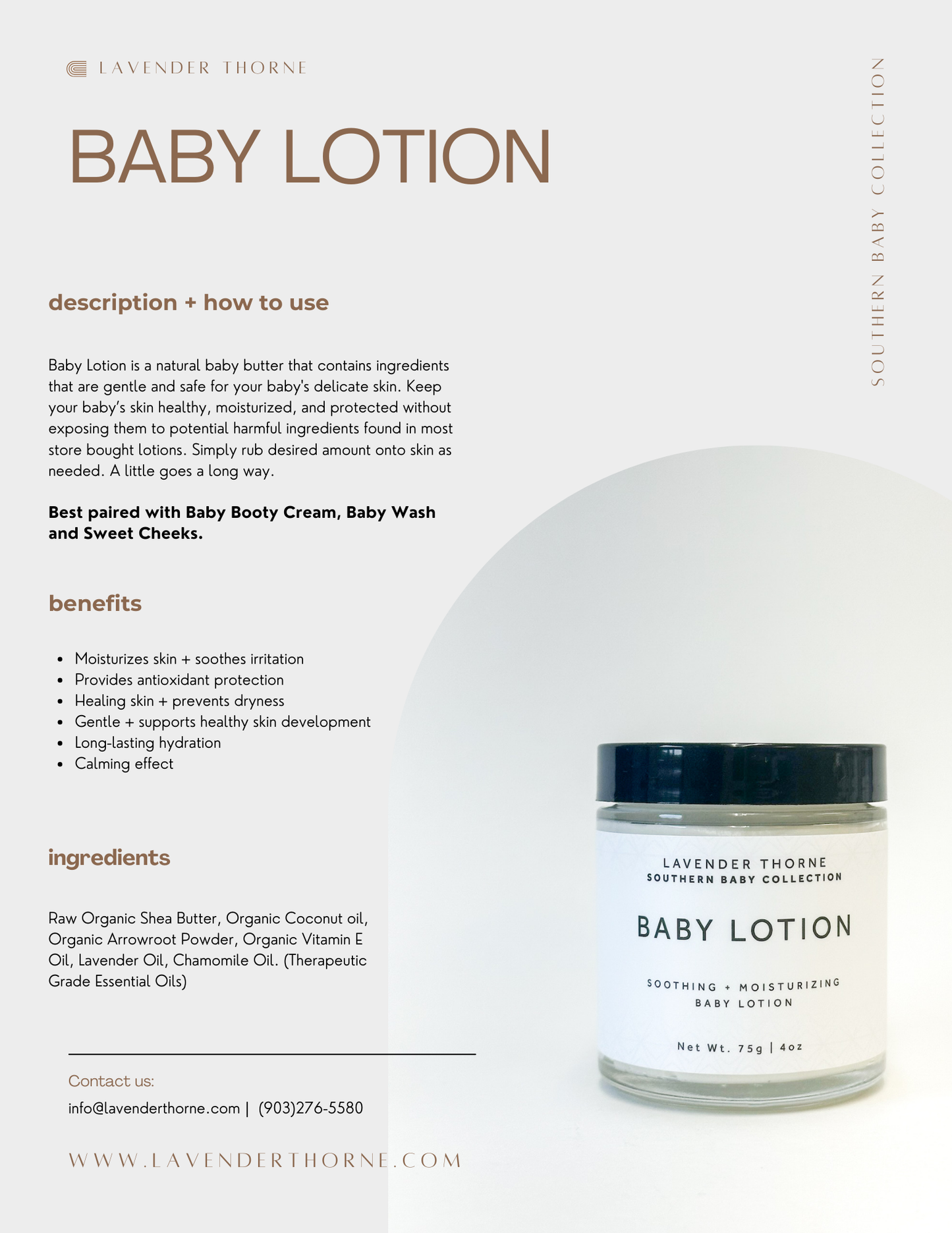 Baby Lotion - Pre-Order
