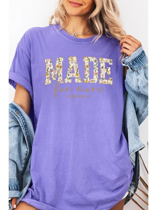 Made For More Faith Graphic Garment Dyed Tee