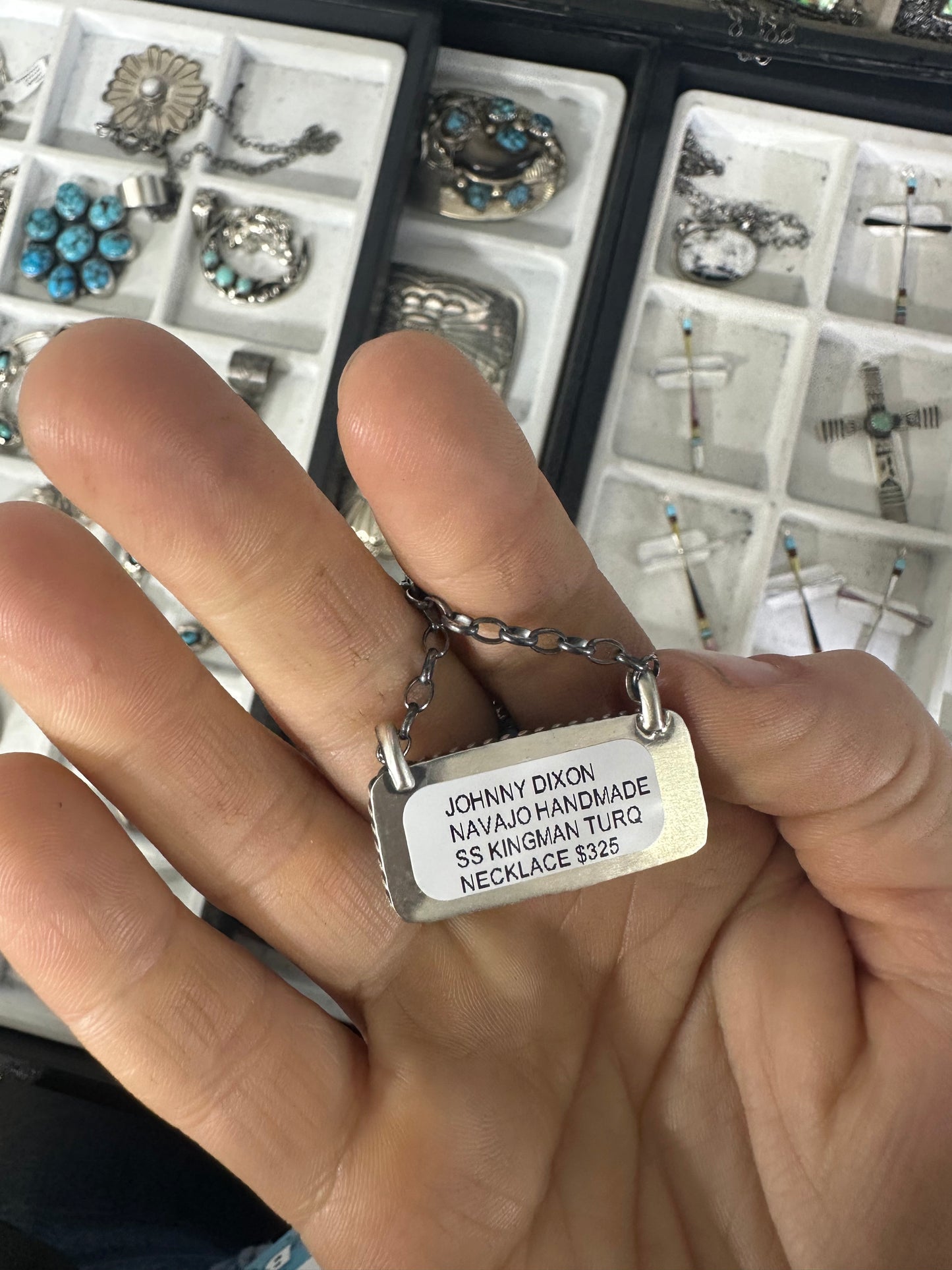 Johnny Dixon Navajo bar necklace