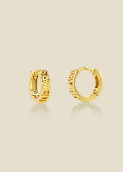 Saved Gold Vermeil hoop earrings