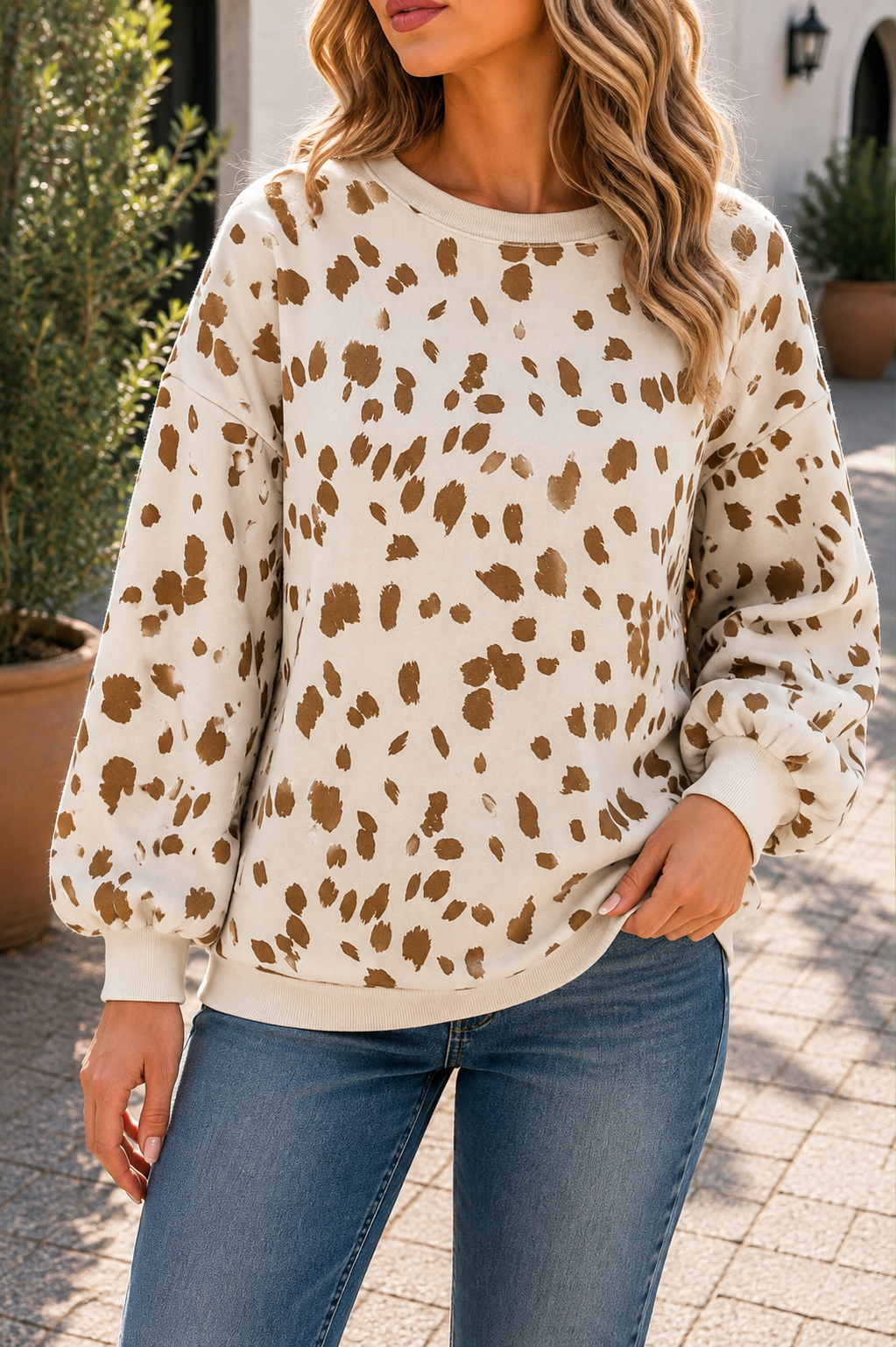 Animal Print Sweatshirt
