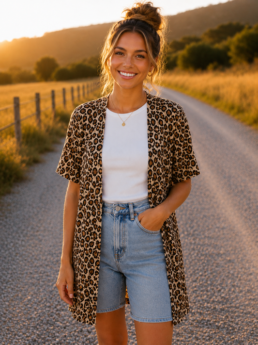 Heimish Leopard Print Cardigan