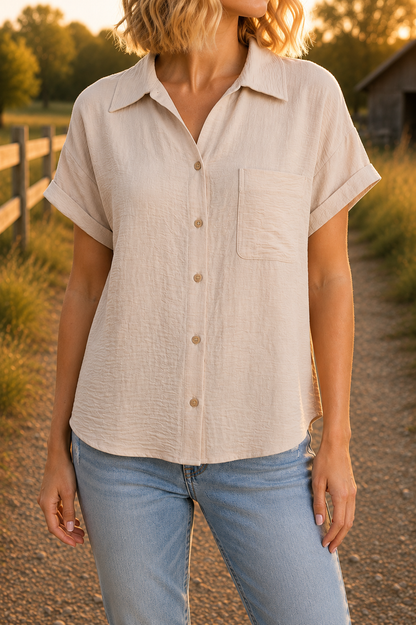Staccato Collared Button Down Shirt