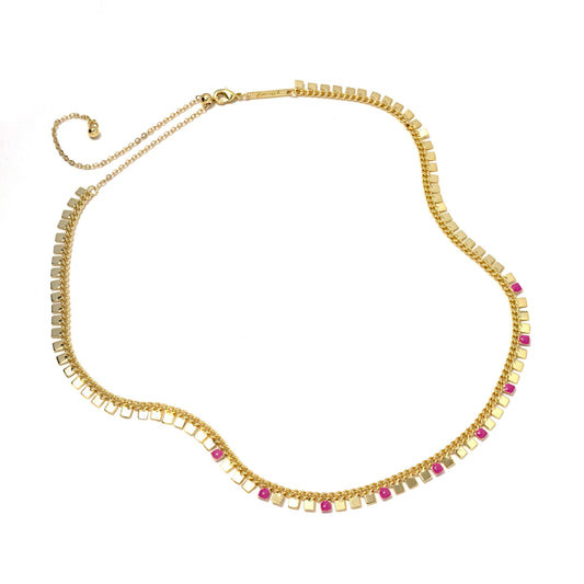 Cooper Necklace Pink