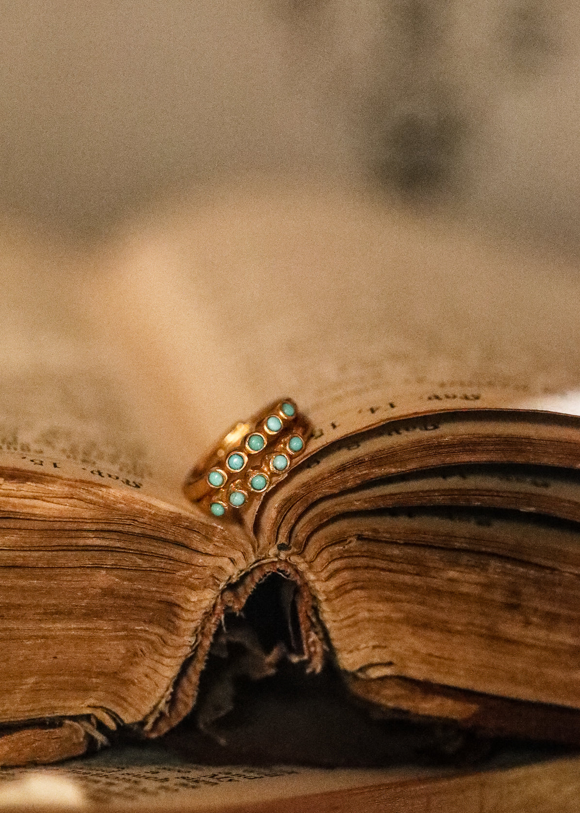 All around Turquoise Huggie earrings