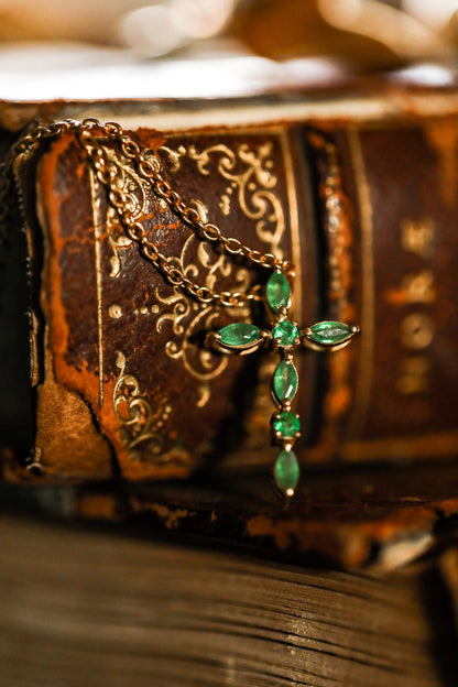 He Lives Turquoise Cross Necklace