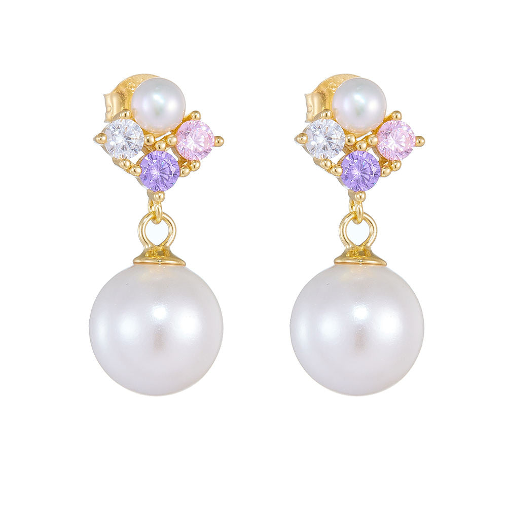 Zircon 925 Sterling Silver Mother of Pearl Jewelry Set