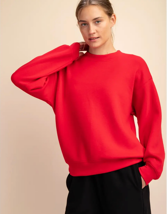 Rae Mode Lux Scuba pull over in Grey or Red