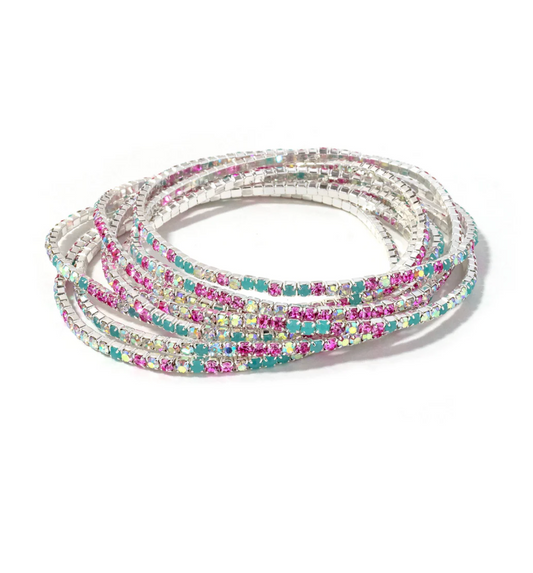 Erimish Confetti Ocean Bracelet Stack in Gold or Silver