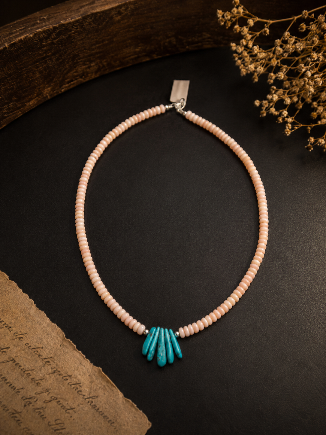 Genuine Turquoise and Natural Gemstone Beaded Necklace
