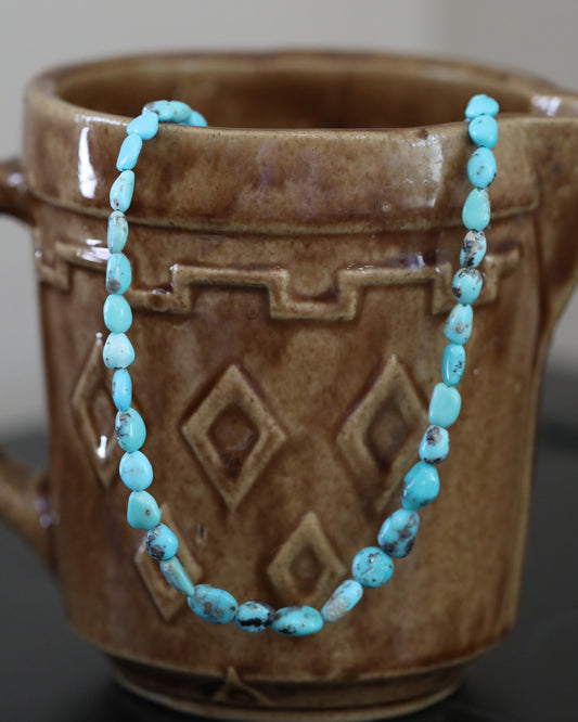 Genuine Turquoise Beaded Necklace