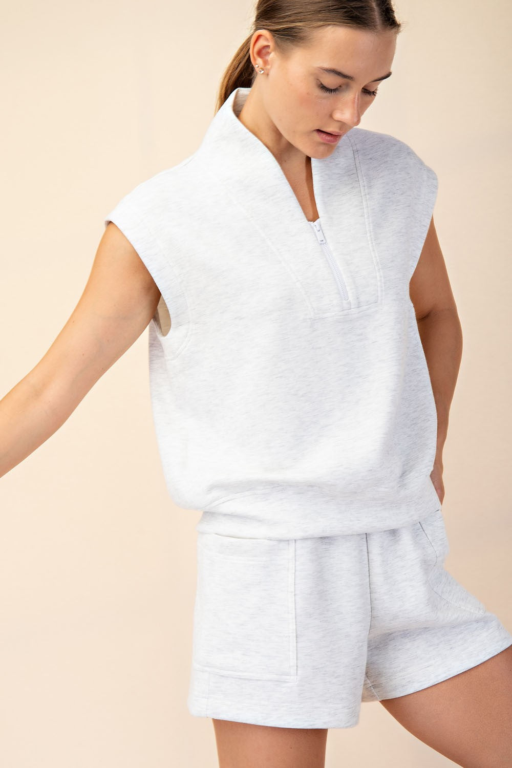 Rae Mode Modal Luxe V-neck Sleeveless Top