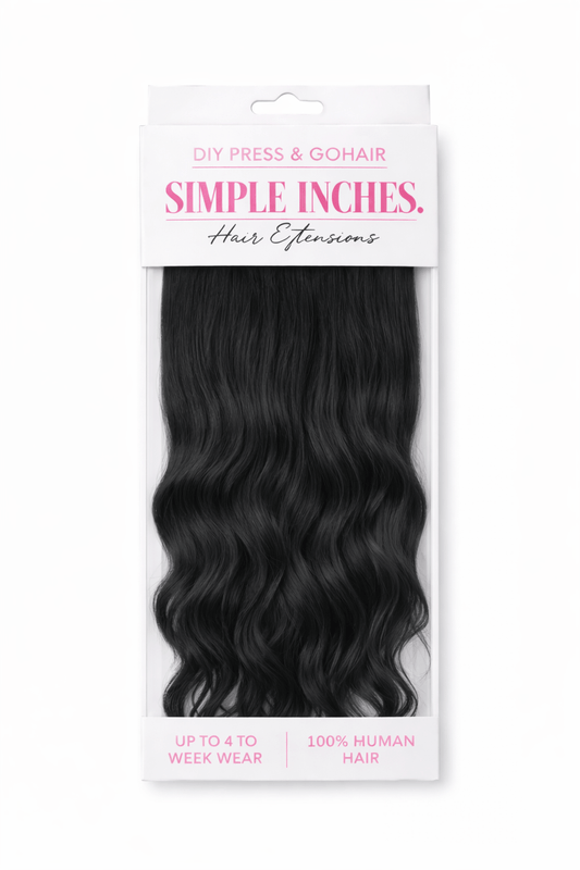 Black Licorice - Simple Inches. Hair Extensions