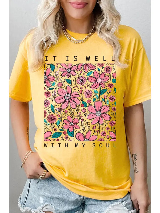 It Is Well with My Soul Graphic Heavyweight Tee