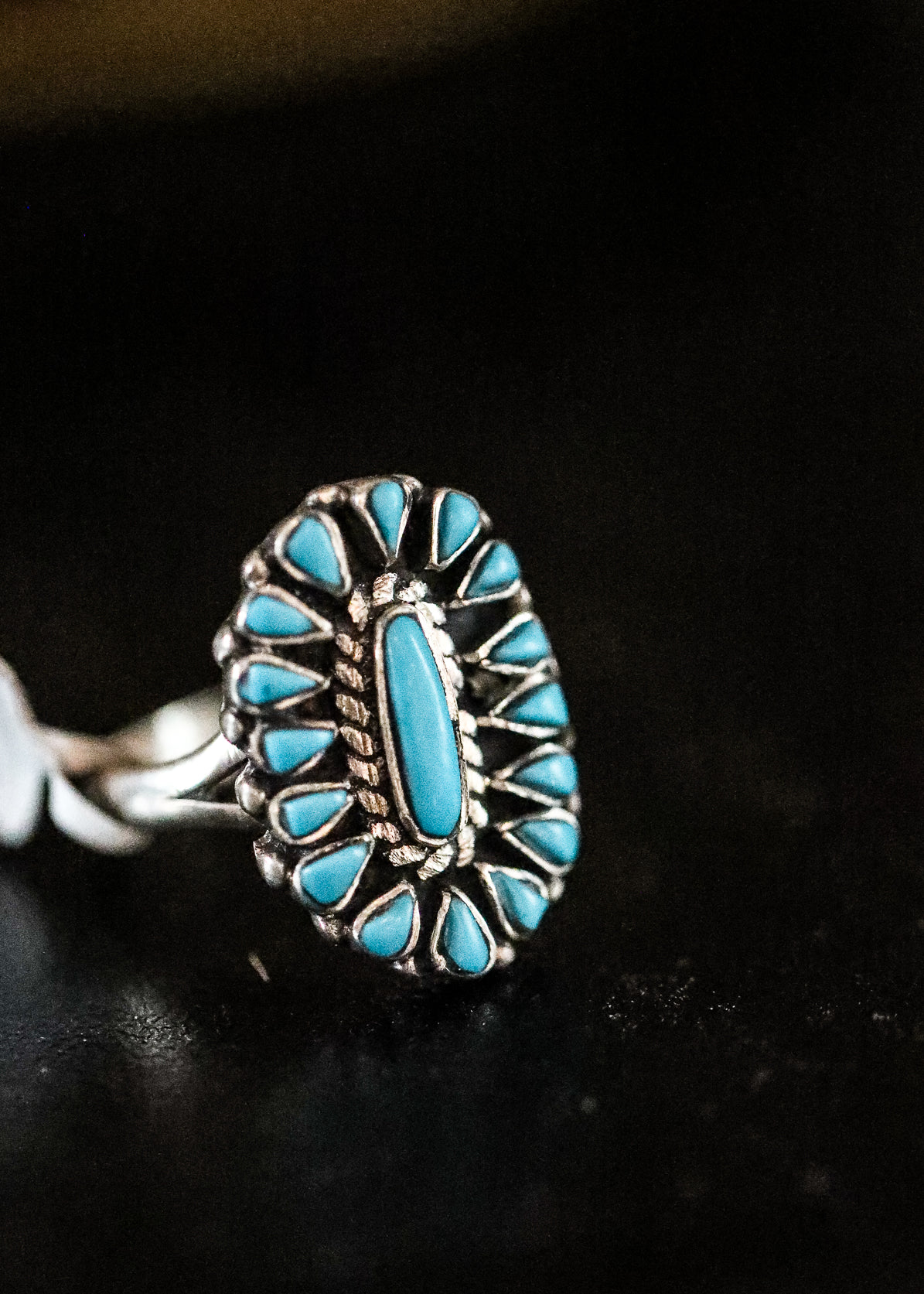 Turquoise Sunburst Ring