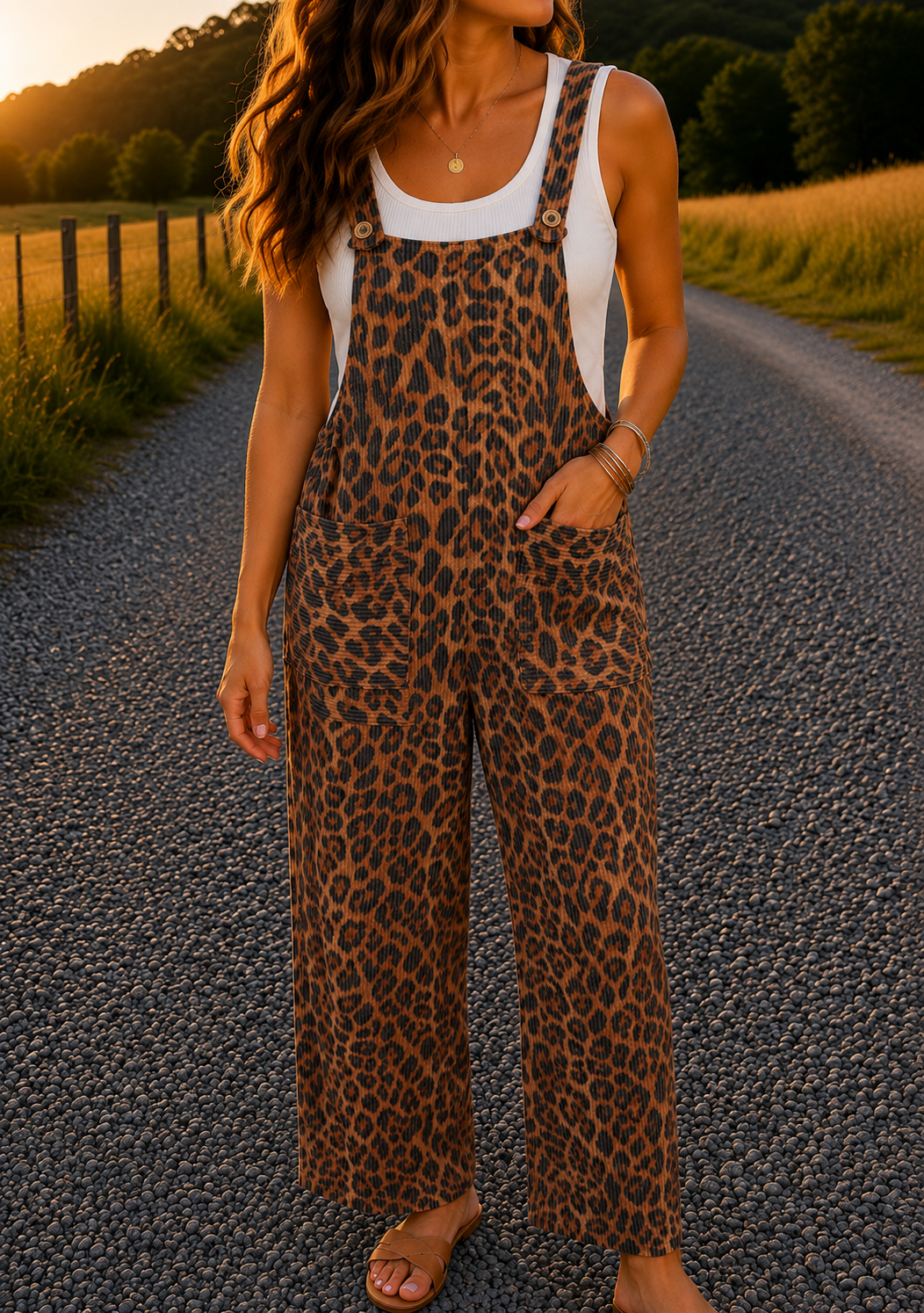 Heimish deal Leopard Overalls